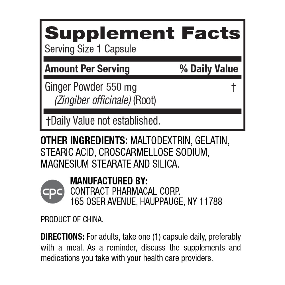 Ginger Root 550 mg